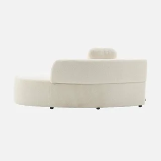 Organic boucle cream sofa 2-3 seater Scandinavian design