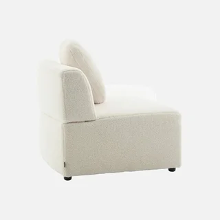 Organic boucle cream sofa 2-3 seater Scandinavian design