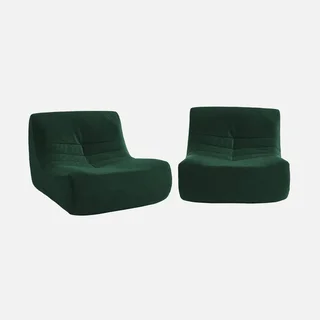 2-Seater Waterproof Velvet Sofa Anthracite Grey Sokol - Plush Comfort & Cozy Design