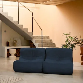 2-Seater Anthracite Grey Waterproof Velvet Sofa Sokol