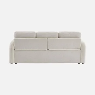 3-Seater Boucle Sofa Milano Rounded Lines Modern Design
