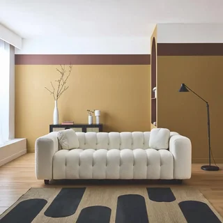 Divano 3 Posti in Bouclé Texture Capitonné Design Contemporaneo Soggiorno Moderno