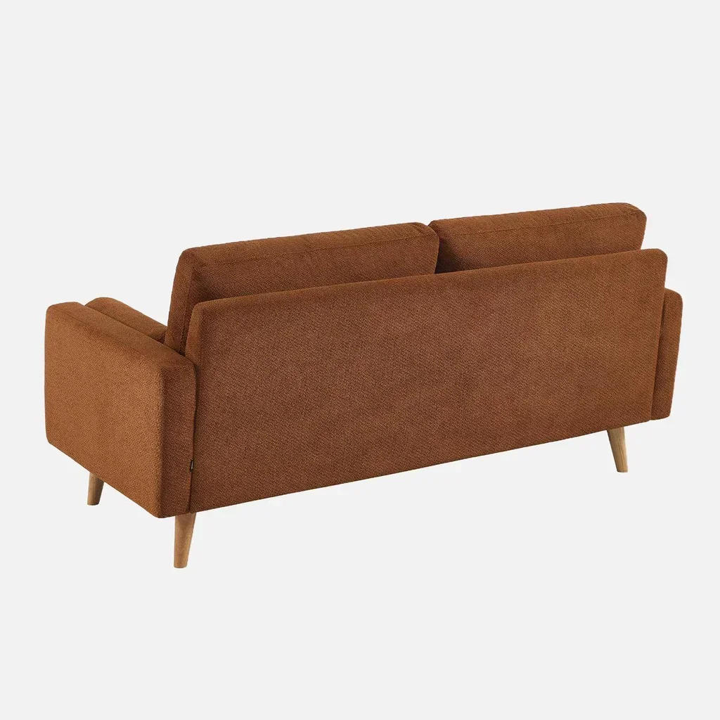 3-Sitzer Chesterfield-Chenille-Sofa Olivgrün Skandinavischer Stil Ivar