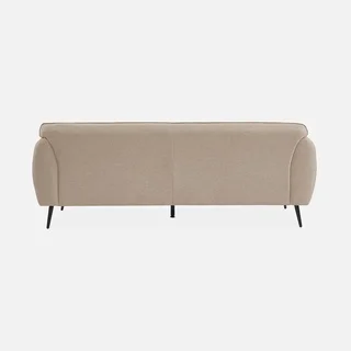 Beiges 3-Sitzer Sofa Stoff Metallfüße zeitgemäßes Design