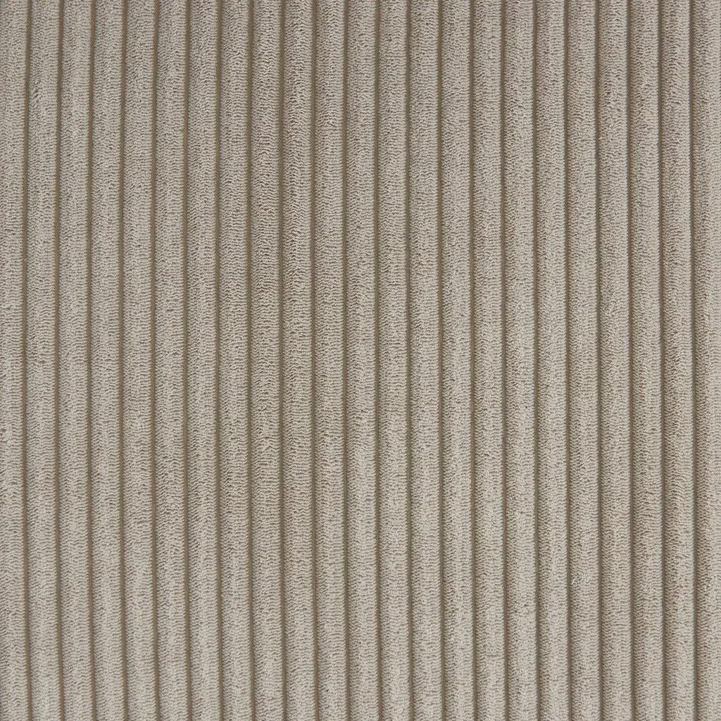 Wandelbares Ecksofa Cord Samt Greige Ida - Umkehrbare Schlafcouch L-Form