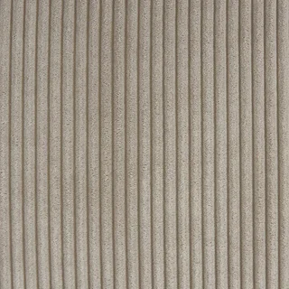 Wandelbares Ecksofa Cord Samt Greige Ida - Umkehrbare Schlafcouch L-Form