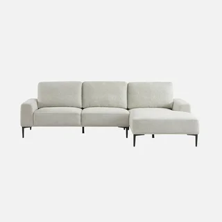 Rechts Ecksofa 3-Sitzer Stoff bequem zeitgenössisch