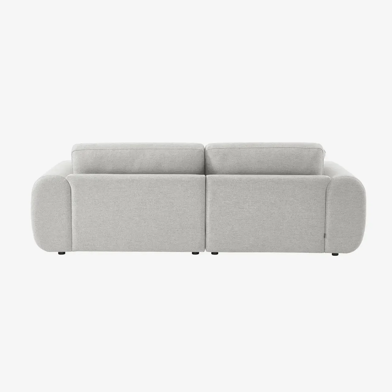 Zenio Right-Hand Corner Sofa 3 Seater Curved Fabric Contemporary Design