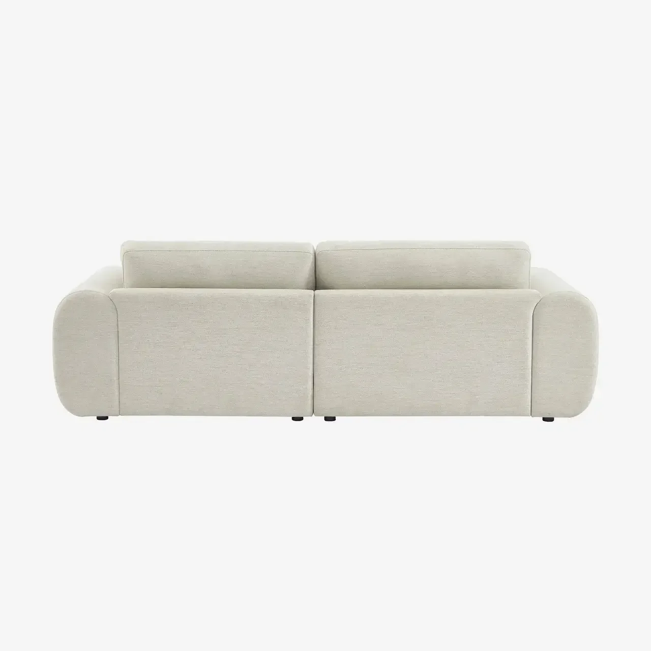 Right Corner Sofa Zenio 3 Seater Grey Fabric Round Legs Contemporary Design