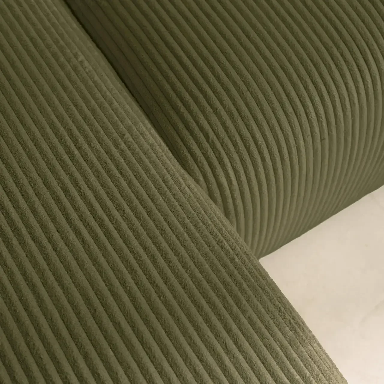Canapé d'angle modulable convertible velours côtelé 3 places méridienne réversible Almo