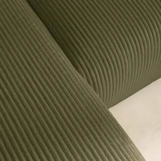 Canapé d'angle modulable convertible velours côtelé 3 places méridienne réversible Almo