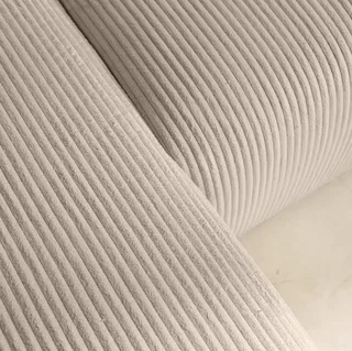 Canapé d'angle convertible velours côtelé 3 places méridienne réversible