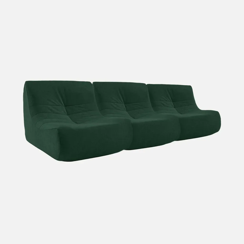 3-Sitzer Samt Wasserabweisendes Sofa Sokol Bequem Weich
