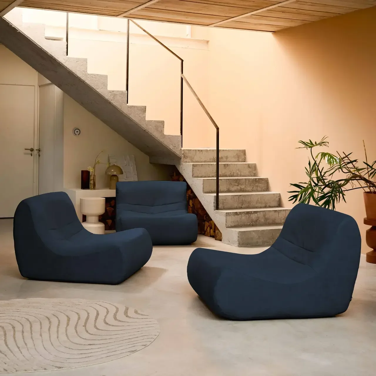 3-Sitzer Samt wasserabweisendes Loveseat Sofa Sokol gemütlich