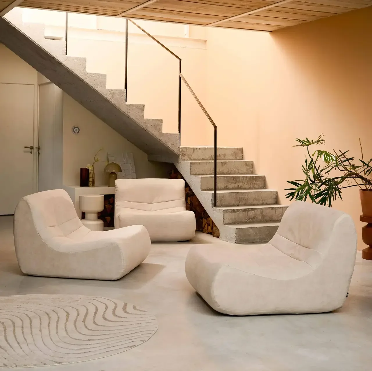 3-Sitzer Samt wasserabweisendes Sofa Sokol grau