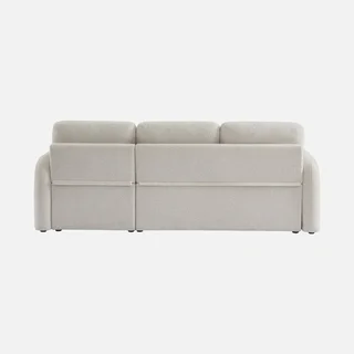 3-Seater Milano Bouclé Convertible Sofa Reversible Rounded Scandinavian Design