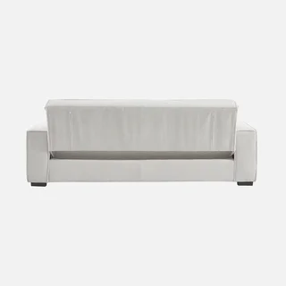 Dunkelgraues Cord-Samt 3-Sitzer Schlafsofa Feel