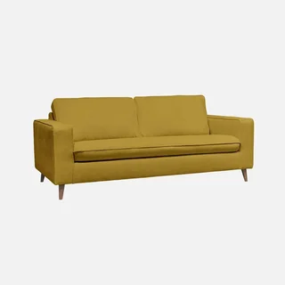 Französisches 3-Sitzer Schlafsofa aus Stoff mit 12 cm Matratze Gustave