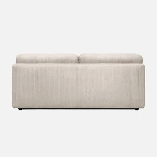 Canapé convertible 3 places velours côtelé banquette clic-clac avec rangement intégré
