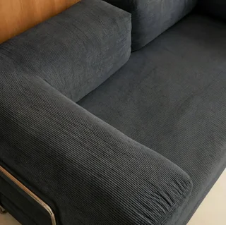Sofá cama vintage 3 plazas terciopelo pana estilo años 70