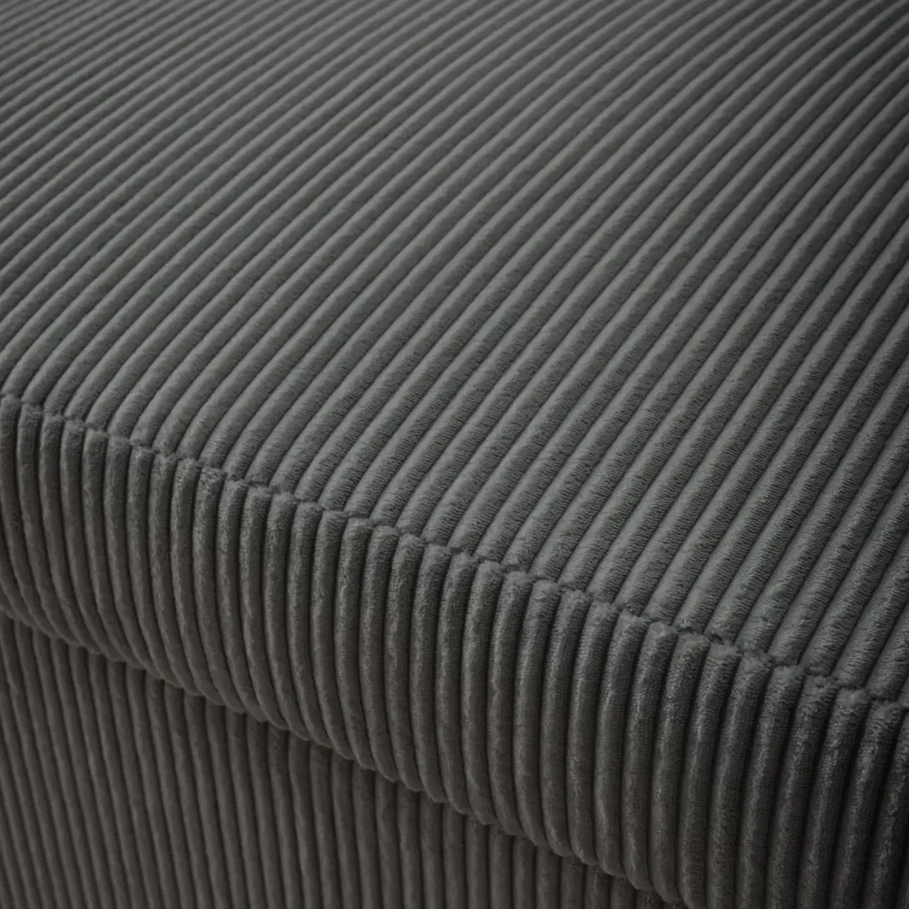 Rundes 2-Sitzer Schlafsofa Cord-Samt Lino