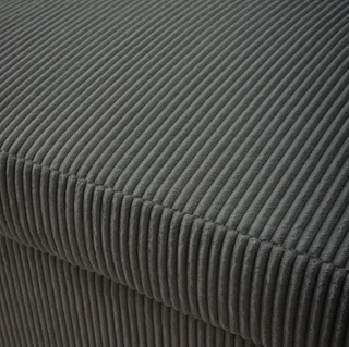 Rundes 2-Sitzer Schlafsofa Cord-Samt Lino