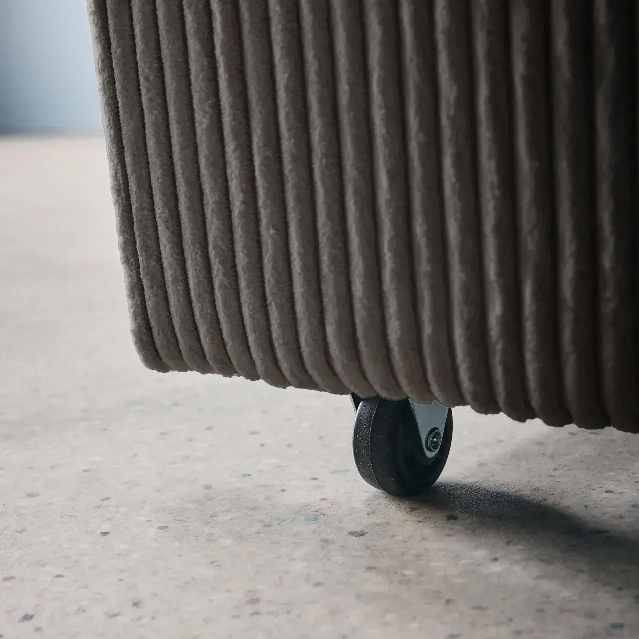 Rundes 2-Sitzer Schlafsofa Cord-Samt Lino
