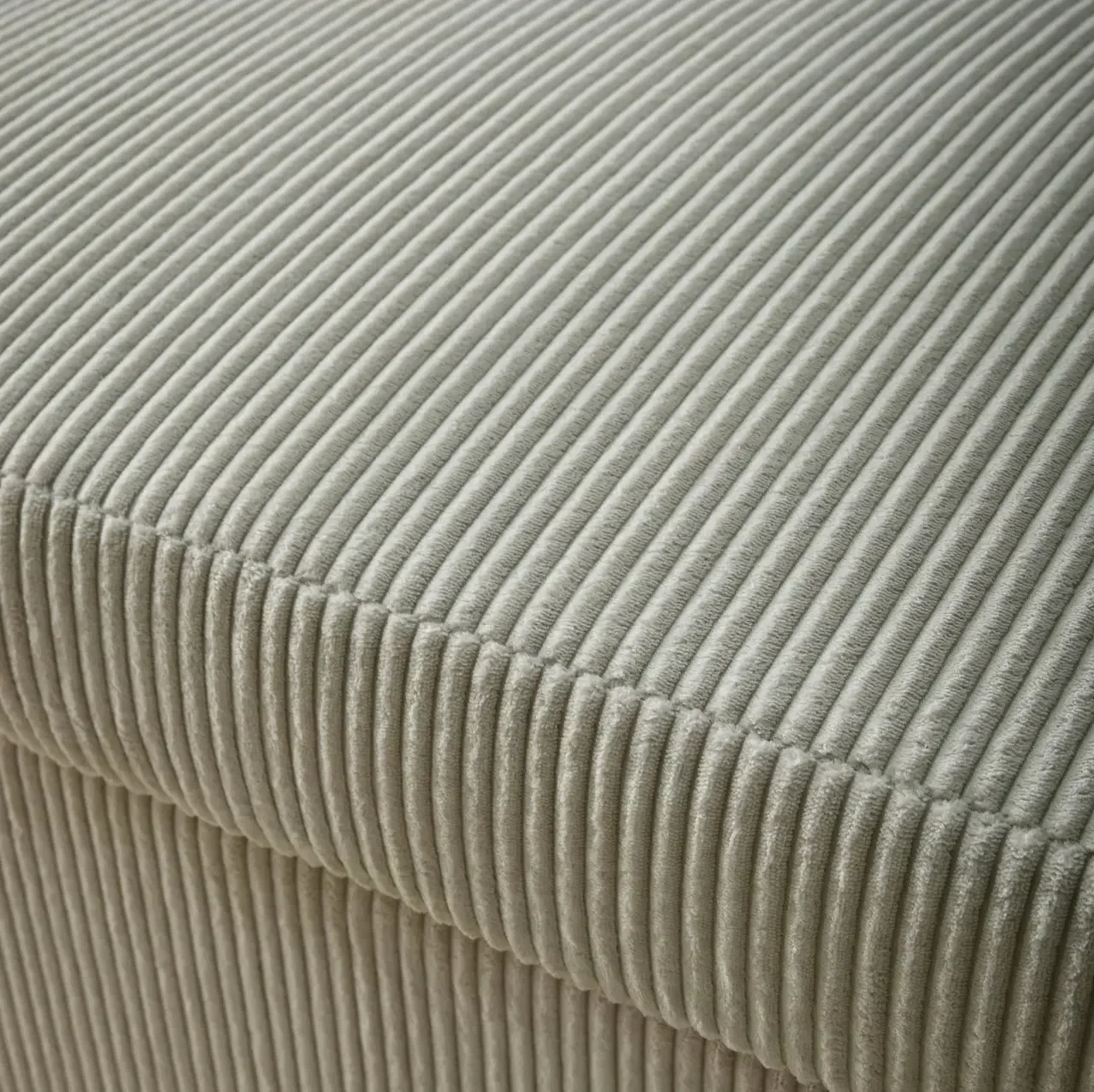 2-Sitzer Schlafsofa geripptes Samt rund beige Lino