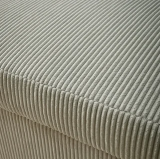 2-Sitzer Schlafsofa geripptes Samt rund beige Lino