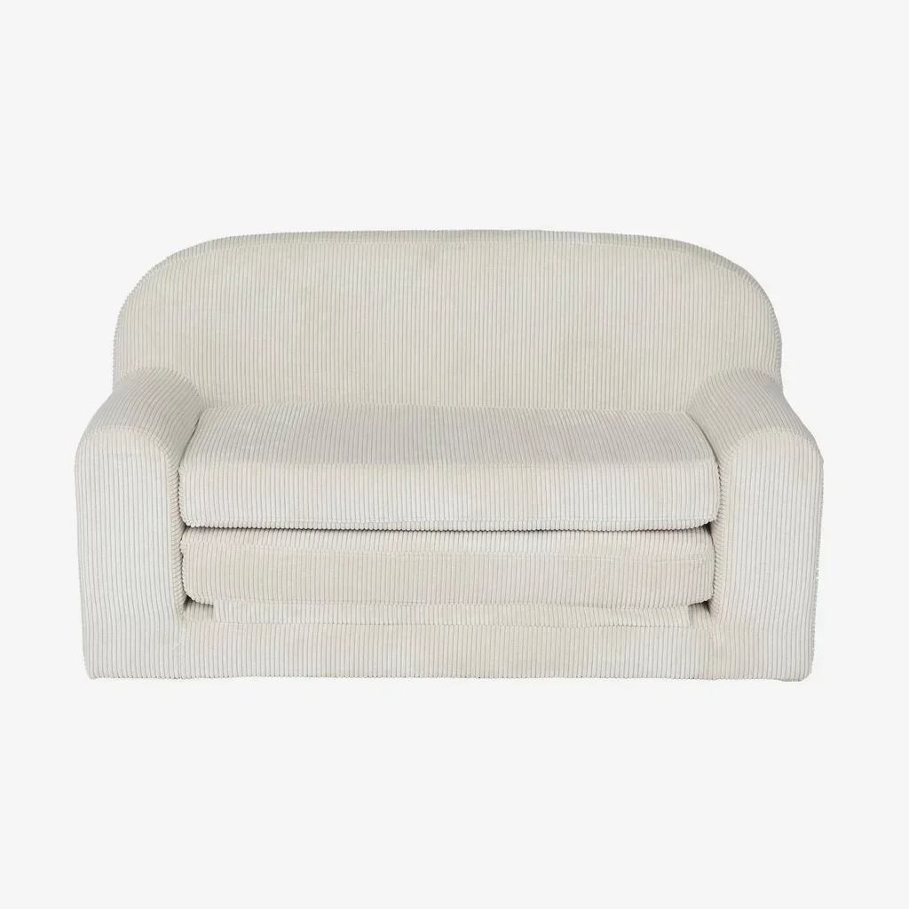 Sofá-cama veludo canelado infantil Cléo