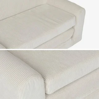 Sofá-cama veludo canelado infantil Cléo