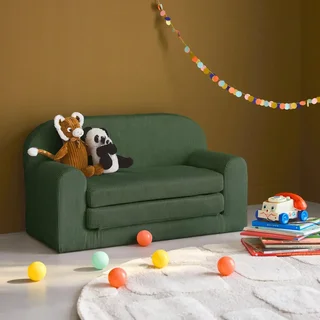 Sofá Cama Infantil Veludo Cotelê Cleo - Poltrona Convertível Confortável