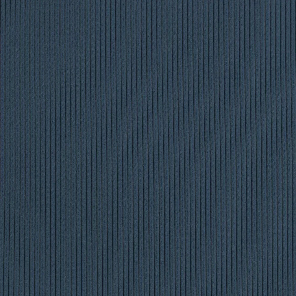 Blaue Cord-Samt Ecksofa mit Schlaffunktion 3-Sitzer mit reversiblem Longchair und Stauraum - modernes Wohnzimmermöbel