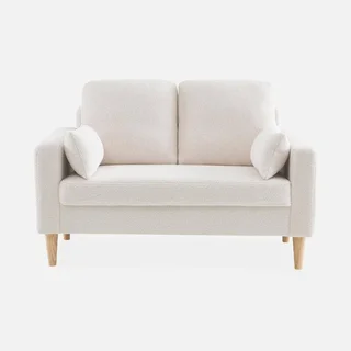 2-Sitzer Bjorn Bouclé Hevea Holz Bequemes Sofa
