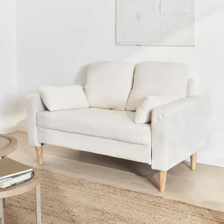 2-Sitzer Bjorn Bouclé Hevea Holz Bequemes Sofa
