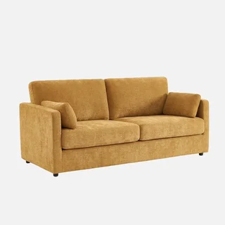 2-seater sofa removable cover Neo grey fabric contemporary living room