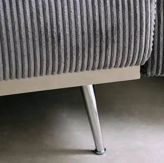 Sofá-Cama 2-3 Lugares Veludo Cotelê Oskar Design Escandinavo Convertível