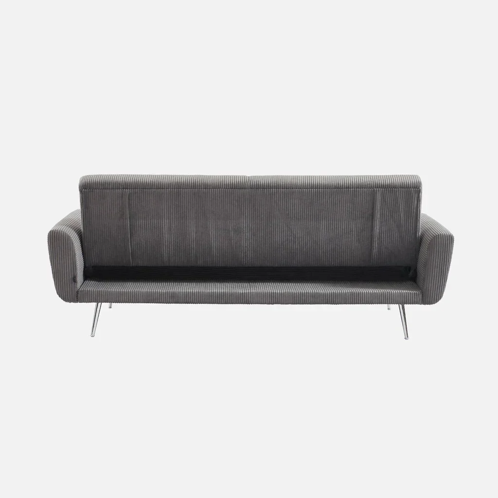 Sofá-Cama 2-3 Lugares Veludo Cotelê Oskar Design Escandinavo Convertível
