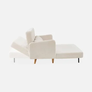 2-Sitzer Boucle Schlafsofa Panam Skandinavischer Stil