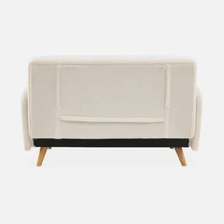 2-Sitzer Boucle Schlafsofa Panam Skandinavischer Stil