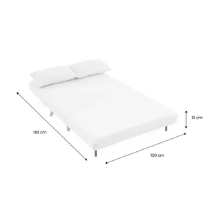 2-Sitzer Bouclé-Stoff Schlafsofa Guesta kleiner Raum umklappbar