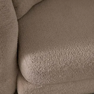 3-Seater Sofa Bed Sweeitch Off-White Boucle Textured Convertible