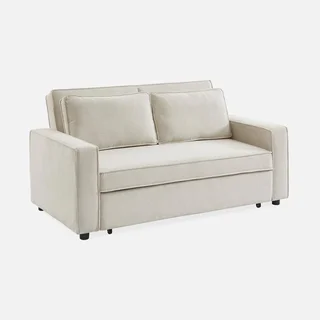 3-Sitzer Cord-Samt Schlafsofa ausklappbar Chill