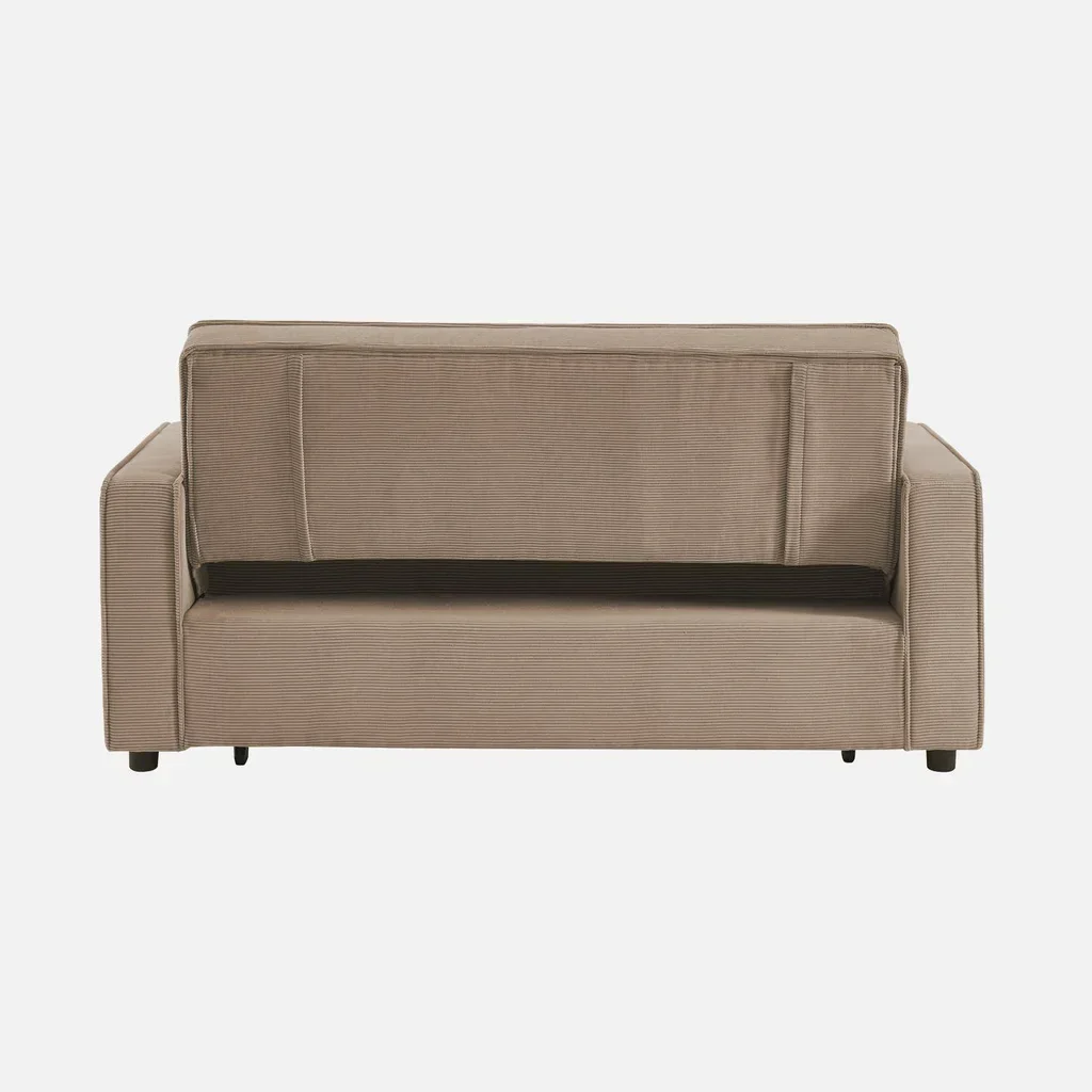 3-Sitzer Cord-Samt Schlafsofa ausklappbar Chill