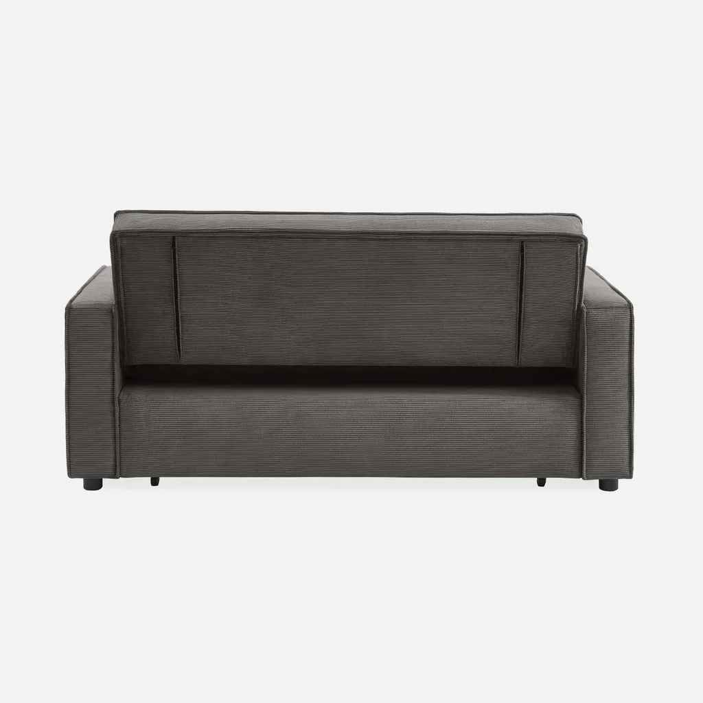 3-Sitzer Cord-Samt Schlafsofa ausklappbar Chill