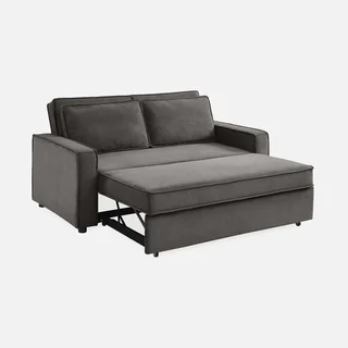 3-Sitzer Cord-Samt Schlafsofa ausklappbar Chill