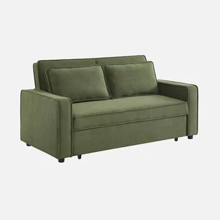 3-Sitzer Cord-Samt Schlafsofa Chill umwandelbar mit ausfahrbaren Füßen