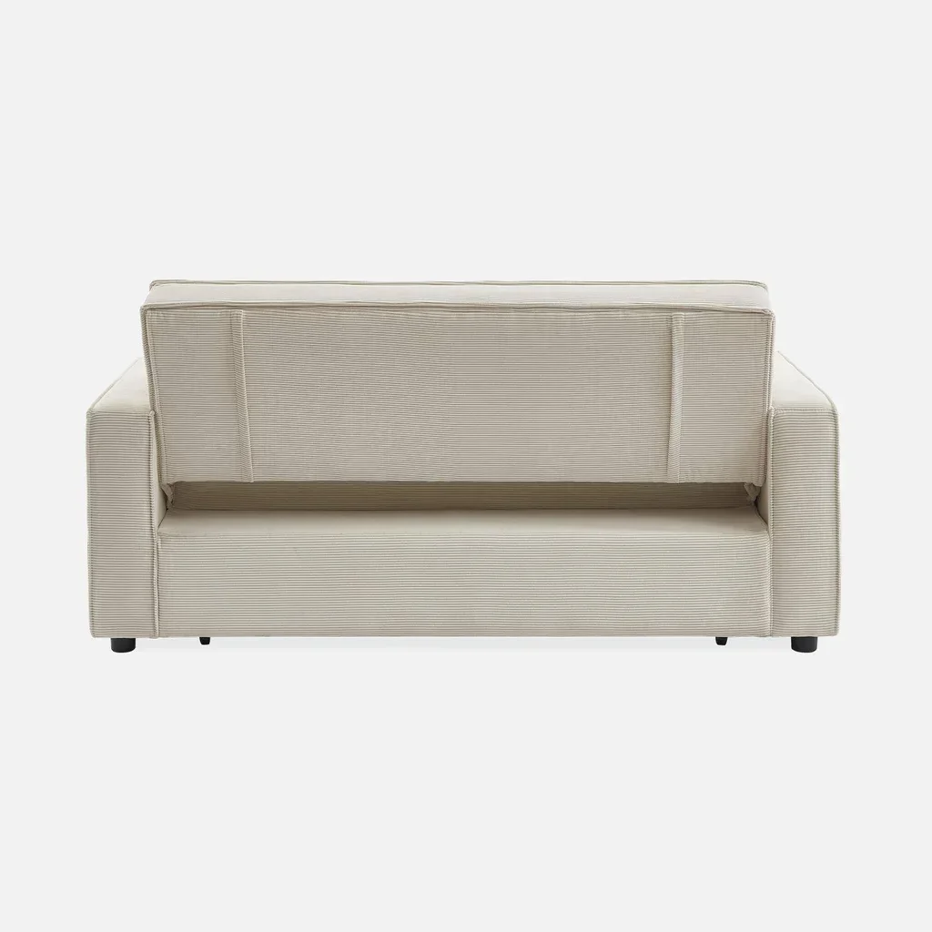 3-Sitzer Cord-Samt Schlafsofa ausklappbar Chill