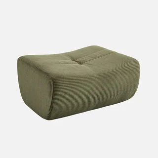 Modulares 7-Sitzer Ecksofa aus Kordsamt mit Hocker Sokol