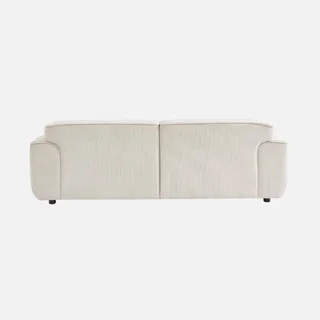 Sofá Wallas 3 Lugares Veludo Cotelê Greige Elegante e Confortável